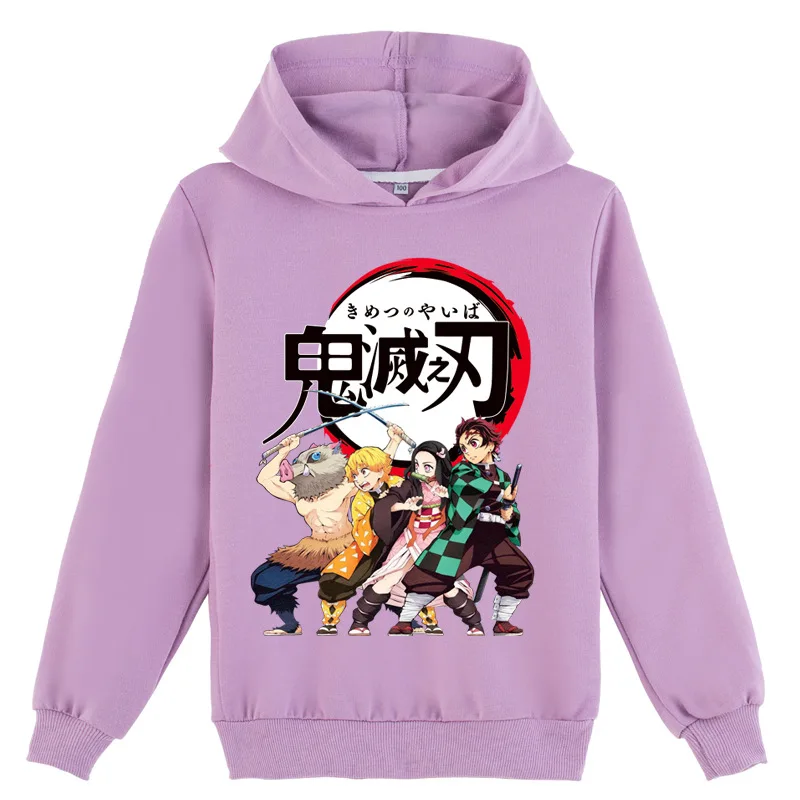 

Children Cosplay Anime Demon Slayer: Kimetsu No Yaiba Big Kids Print Hoodie Sweatshirt Men Jiro Kamado Costume Kid Gift