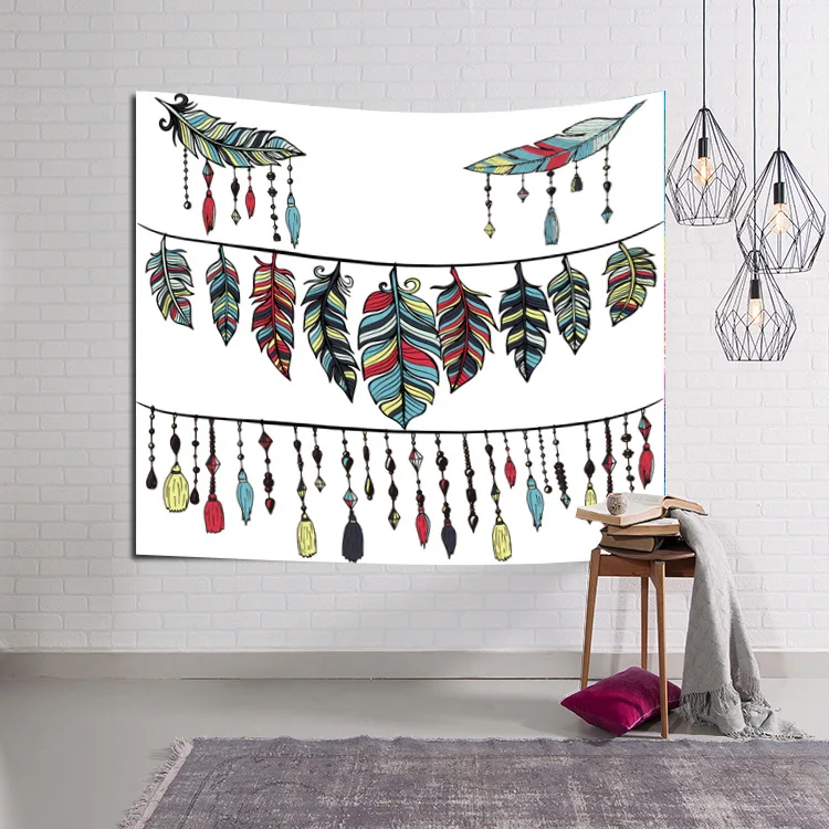 

Hot sale North European Indian series Wind chimes pattern Tapestry hanging cloth Art wall Tapestry home decoration wall tap922