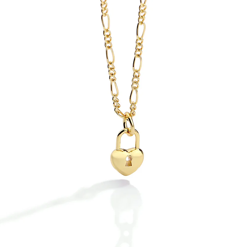 

JUXO Heart Pendants Necklace For Women Sterling Sivler 925 Gold Love 2021 New Necklaces Plata S925 Jewellery For Women Gifts