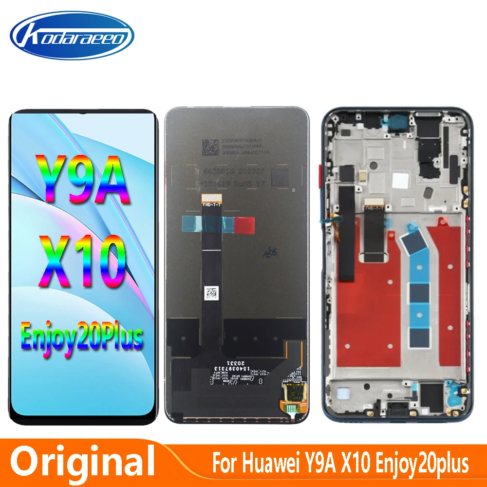 

Original 6.63'' For Huawei Honor X10 5G Y9A FRL-L22 L23 Enjoy 20 Plus LCD Display Glass Screen Touch Digitizer Accessories