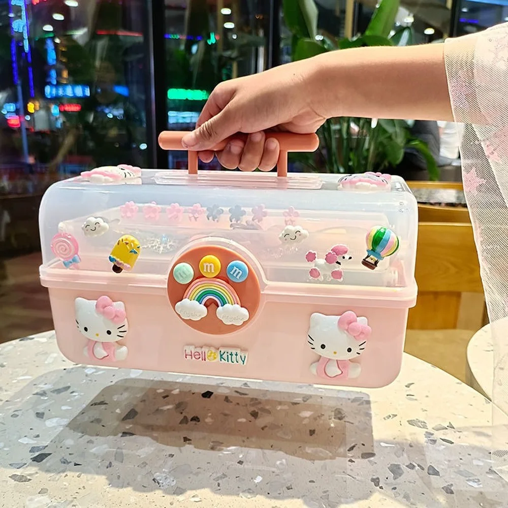 Girl Hair Accessories Storage Box Children's Baby Hairpin Rubber Band Head Jewelry Rope Organizer Case | Дом и сад