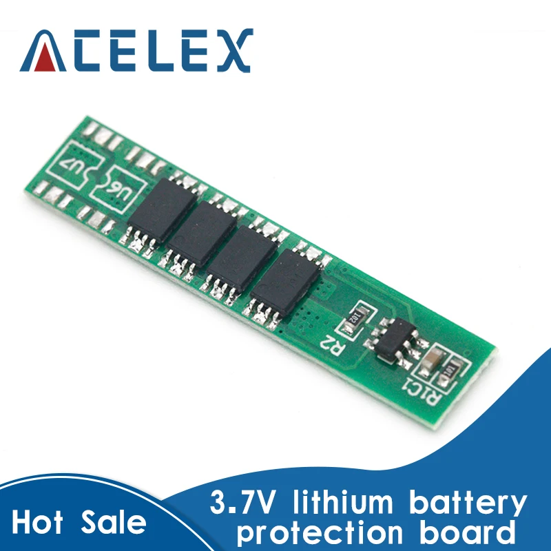 Защитная плата 1S 5A 3 7 V li ion BMS PCM для литий ионной батареи 18650|Детали и аксессуары