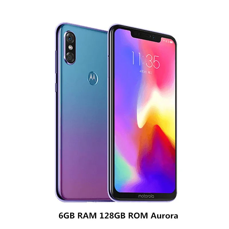 6GB 128GB Aurora MOTO P30, глобальная прошивка, 6 ГБ ОЗУ, 64 Гб ПЗУ, мобильный телефон, двойная камера, восьмиядерный смартфон Snapdragon 636, отпечаток пальца, распознавание лица - Цвет: 6GB 128GB Aurora