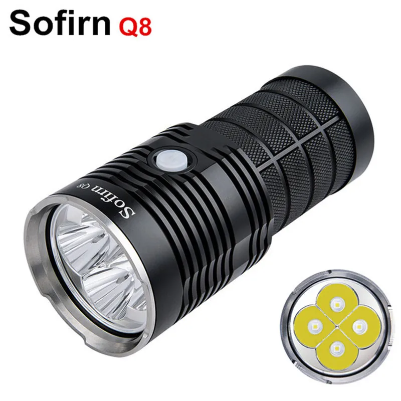 Мощный светодиодный фонарик Sofirn Q8 4 * XPL HI супер яркие фонарики IPX8 с разными
