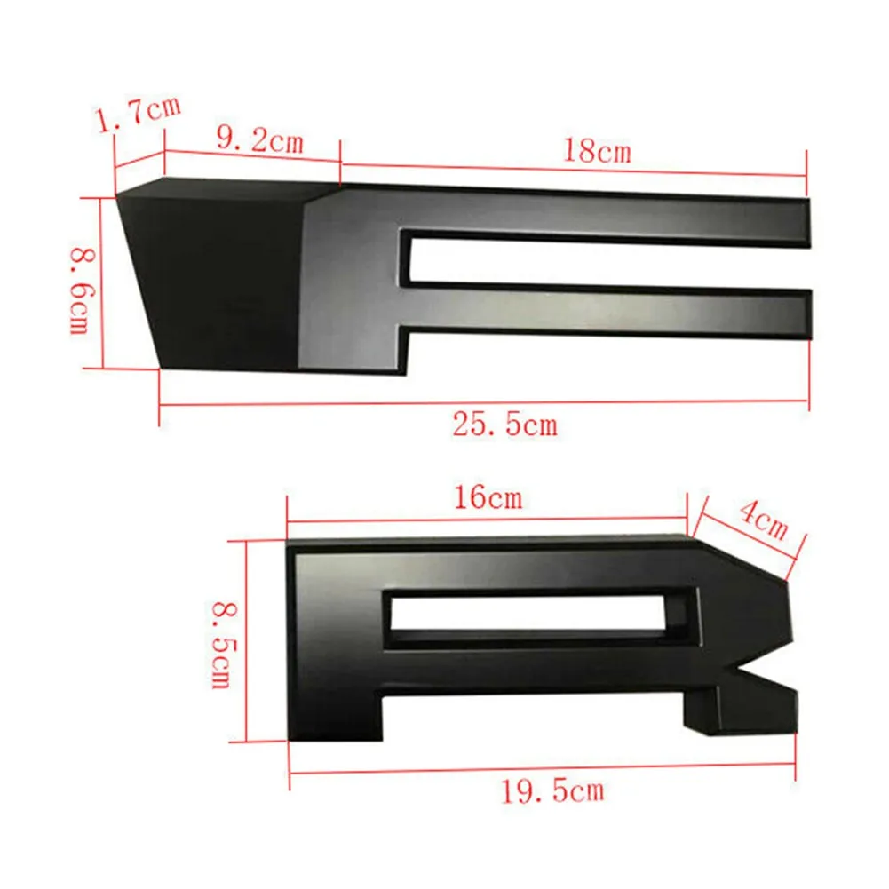 

ABS Front Bumper Grille Black F150 F-150 For 2004-2008 Letters Raptor Style
