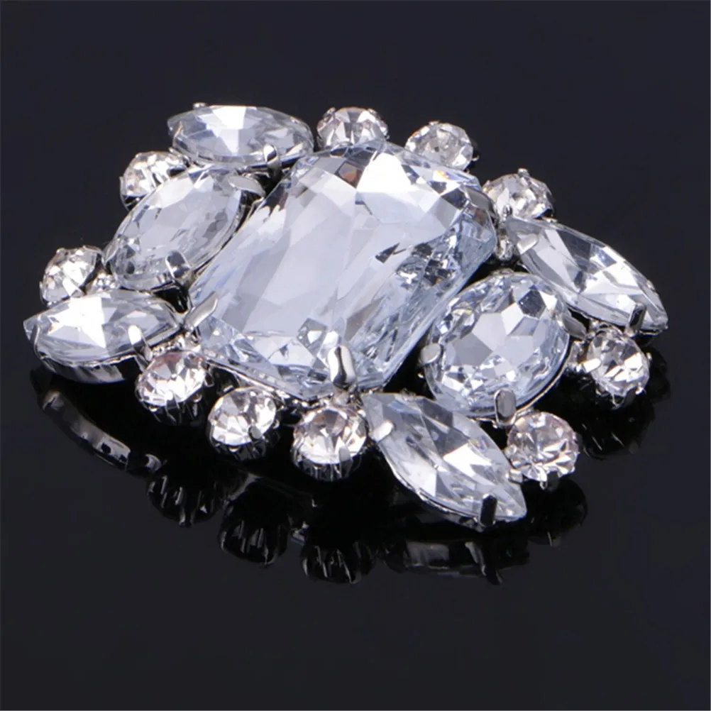 4 стиля Обувь с украшением в виде кристаллов Женская обувь пряжкой Украшение для