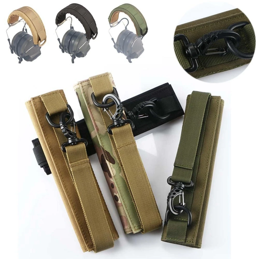 

Tactical Headband Headset Cover Head-mounted Radio Military Extended Accessories Molle Waterproof Camouflage Earphone Cover