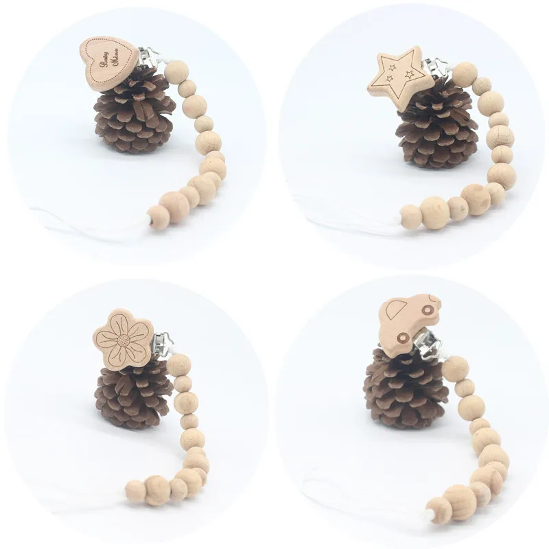 

Детские зубные кольца «сделай сам» из натурального бука, держатель с зажимом, цепочка, силиконовые цепочки для пустышки, прорезыватель, игр...