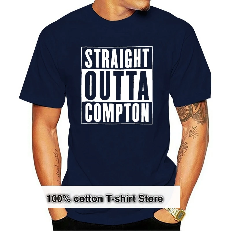 

NWA Straight Outta COMPTON T Shirt N.W.A. Hip Hop Rap Dr. Dre Eazy E DJ Yella MC Ren Tee euro sizeS-XXXL