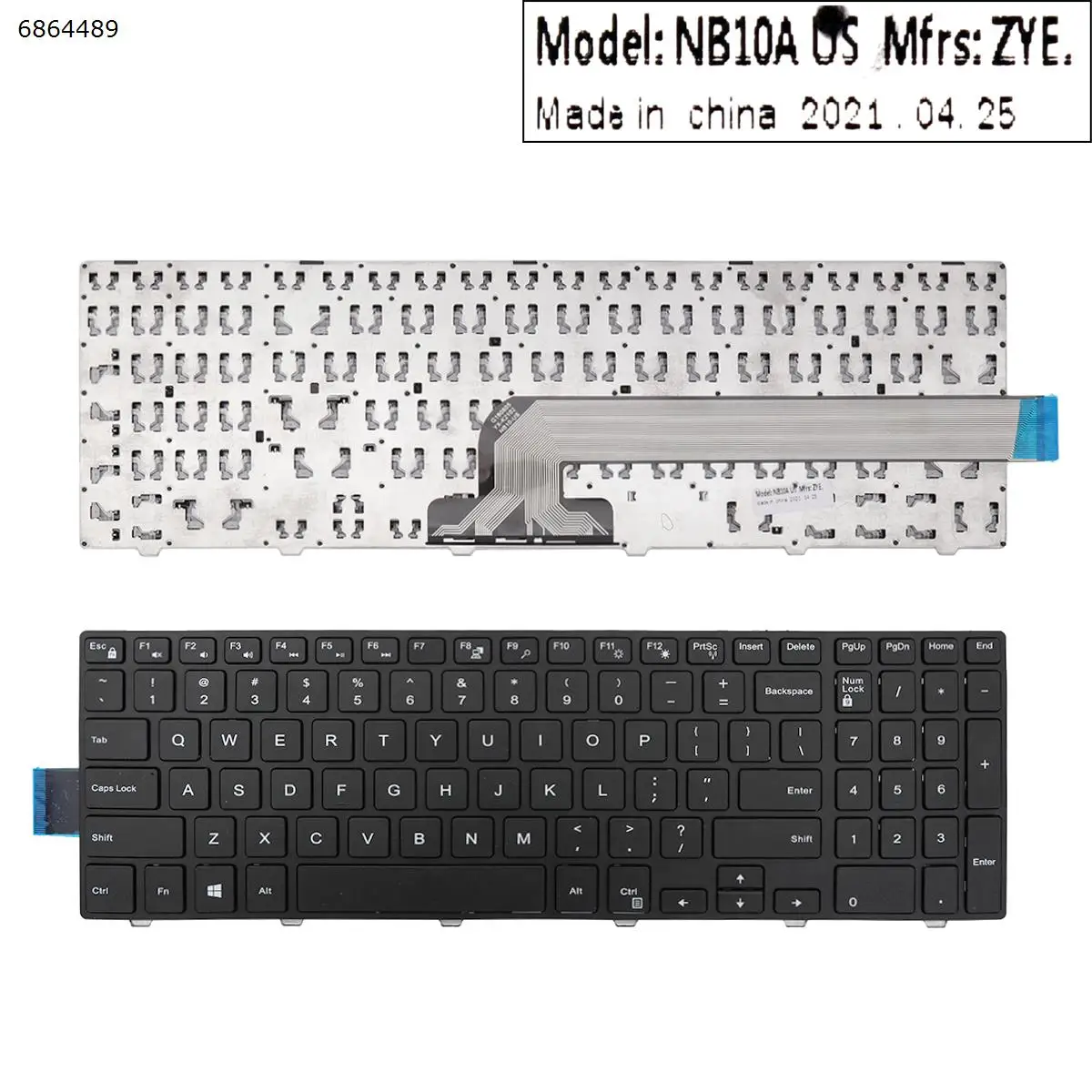 New US QWERTY Latyout Replacemet Keyboard For DELL 15-3000 3541 3542 3543 15-7000 7557 7559 BLACK FRAME BLACK
