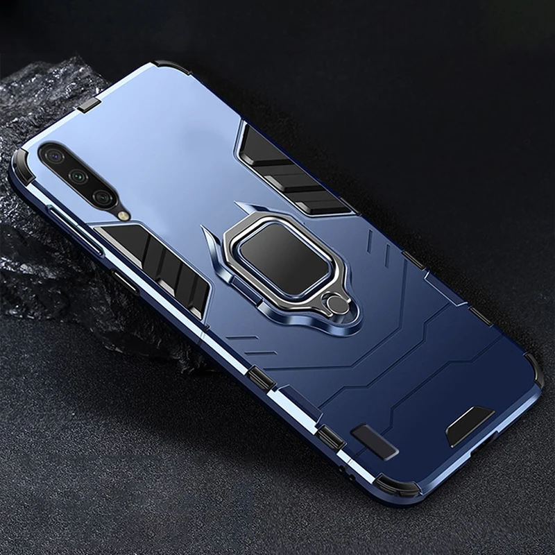 Чехол для xiaomi mi 9 Lite чехол противоударный бампер броня матальное кольцо Магнитный