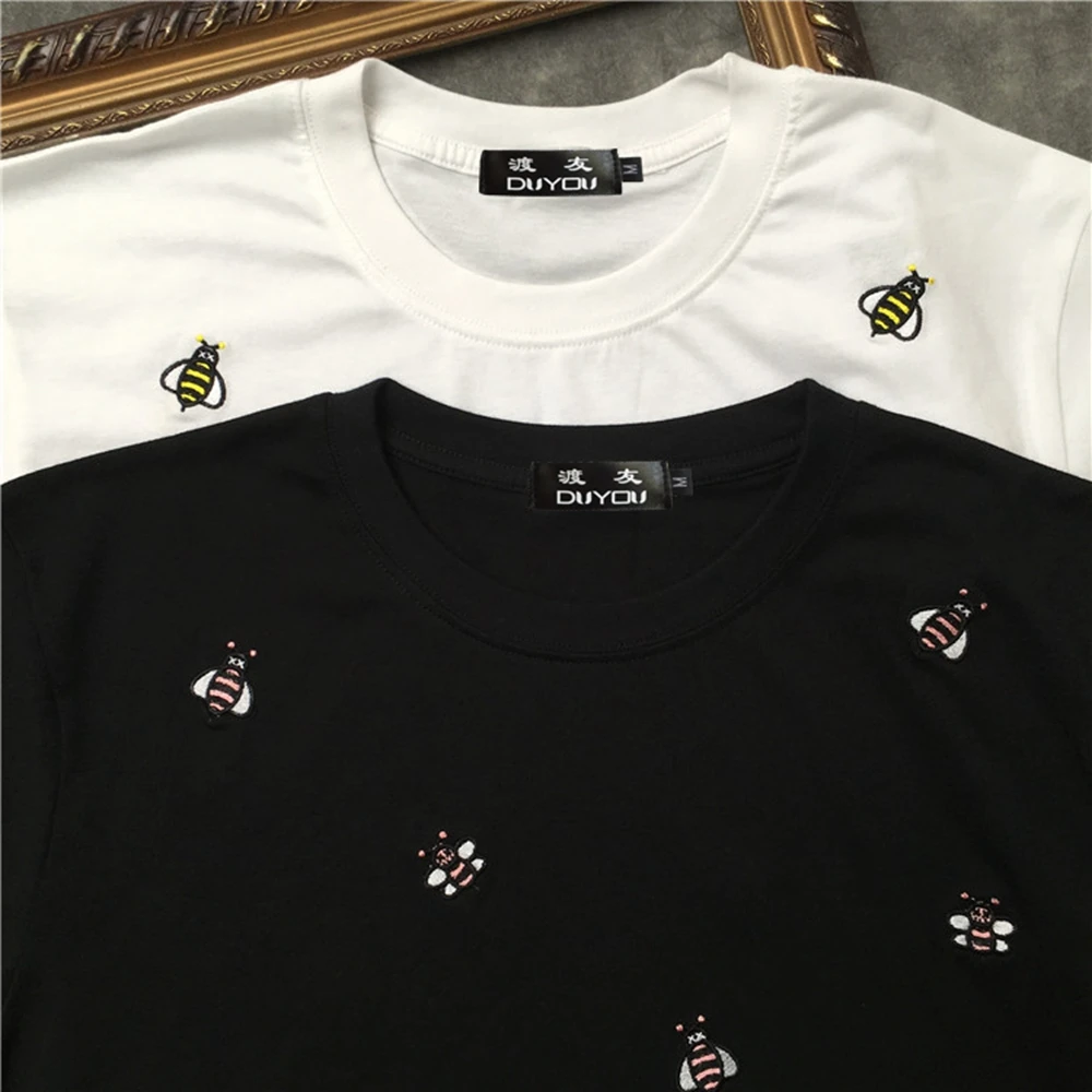 DUYOU 100% cotton Men T-Shirt Male casual T shirt Homme Summe embroidery design t-Shirts Men's Tee Shirts Man Clothes | Мужская