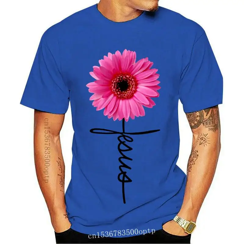 

New Plus Size S-5XL 2021 Flower Print Women Shirts 100%Cotton TShirt O Neck Short Sleeve Tees Summer T Shirt Women T-Shirt Pink
