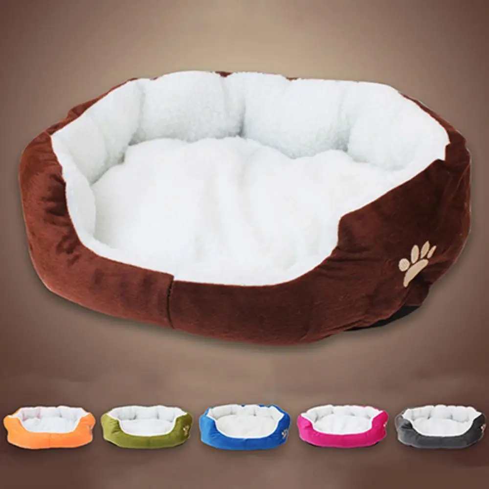

Fashion Comfortable Soft Pad Bed Washable Warm Cozy Dog House for Pet Soft Plush Nest Dog House Pet Cushion Mat Dog Supplies