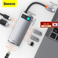 Сетевой концентратор Baseus, USB 3,0, 3, 0, для Macbook Pro, Air, Surface Pro 7