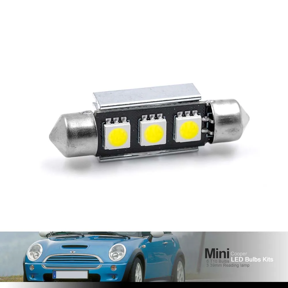 Светодиодный светильник 9 шт. белый Canbus для салона автомобиля посылка комплект 2002