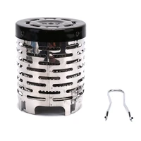 stainless steel heating stove cap portable mini camping heater cap outdoor gas stove cover warmer heater