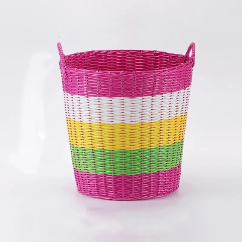 

Woven storage basket dirty clothes debris large capacity environmental protection portable storage basket indoor household items