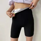Женские Тренировочные штаны, утягивающие леггинсы с эффектом сауны, облегающие шорты для фитнеса, 2021