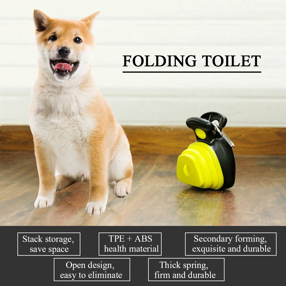 Высокое качество собака Pet Путешествия складной Pooper Scooper с 1 рулоном разлагаемые