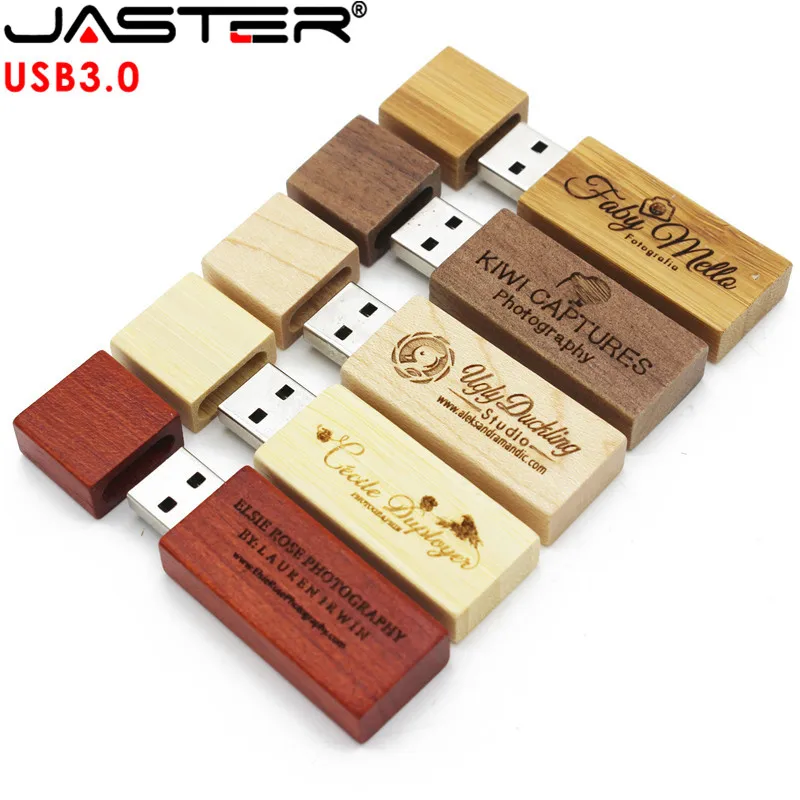 JASTER USB 3 0 Бесплатная Пользовательский логотип Деревянная Карта памяти usb флеш