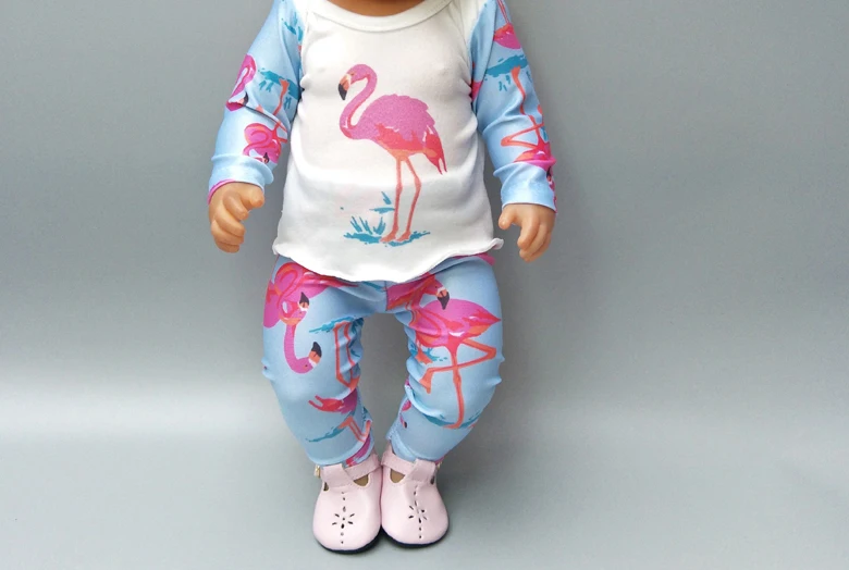 Кукла одежда штаны Розовый Единорог комбинезон одежда для 40 см 43 см reborn baby Doll Одежда наборы для 1" Кукла аксессуары игрушки одежда