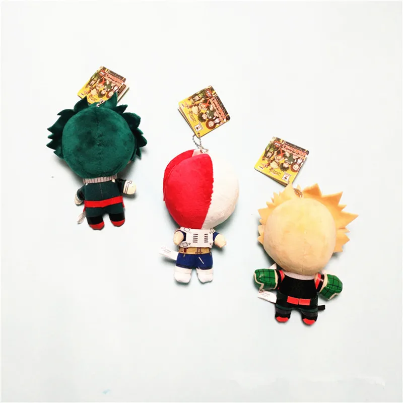 

3pc My Hero Anime Plush Midoriya Izuku bakugou katsuki Todoroki Shoto Figure Plush Toy Stuffed Doll Children Christmas gift 15CM