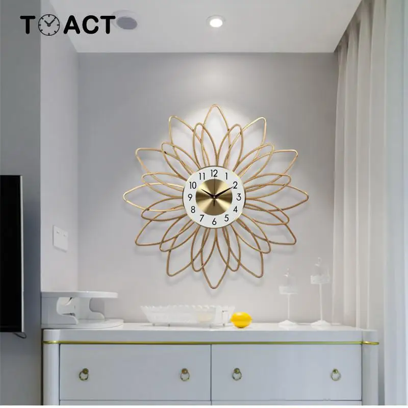 Настенные часы Ретро деревенские декоративные Роскошные Креативный бесшумный