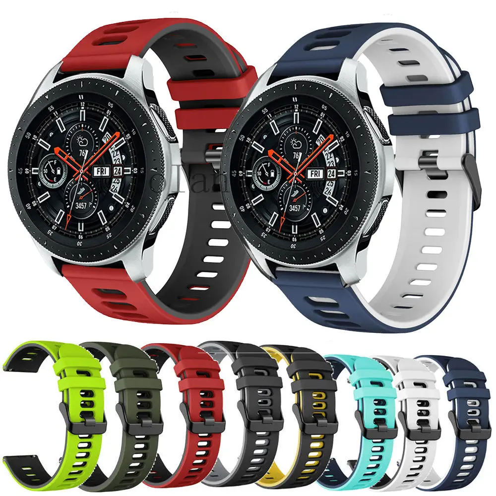 

Браслет ремешок для Samsung Galaxy Watch 46 мм/Gear S3 Classic / Frontier Smartwatch силиконовый ремешок для Huawei GT 3 2 pro
