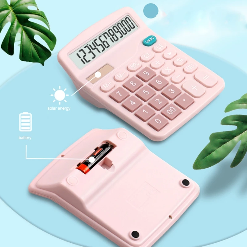 

Financial Accounting Tools 12 Digits Electronic Calculator Large Screen Calculators Home Office School for Women candy color