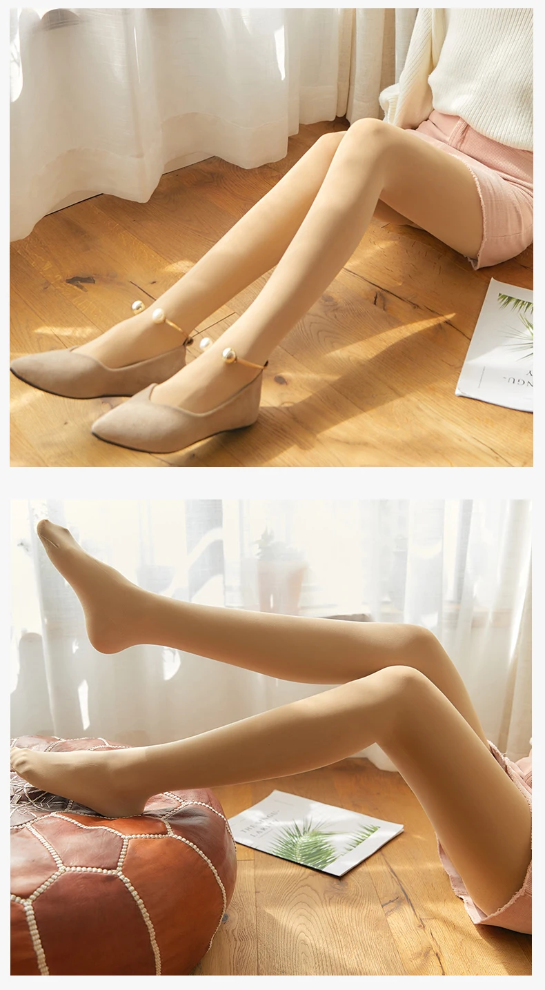 Осенние женские колготки, колготки, кашемировые, Collant Femme, сексуальное теплое платье, черные чулки, Collants, бархатные леггинсы, бесшовные трусики