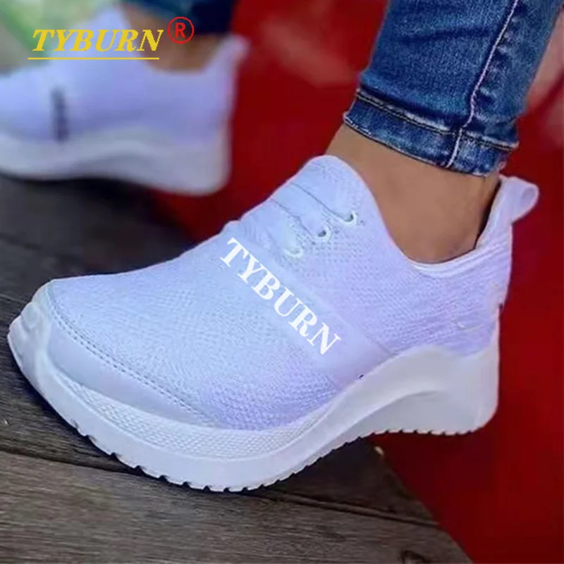 

2021 Fall Women's Flat Platform Shoes Fashion Designer PU Shoes Lace-up Ladies Vulcanized Shoes Women's Sneakers Zapatos Mujer