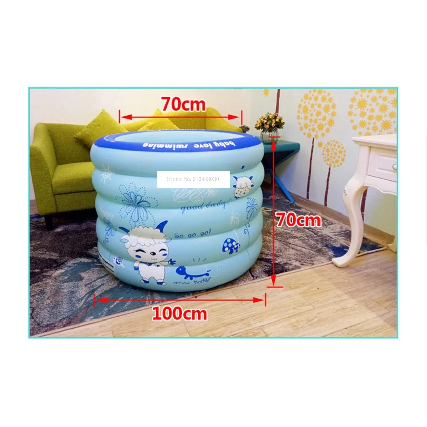 

Adult Thick Folding PVC Inflatable Bathtub Household Portable Soaking Bath Barrel Heat Preservation Children's Swimming Pool