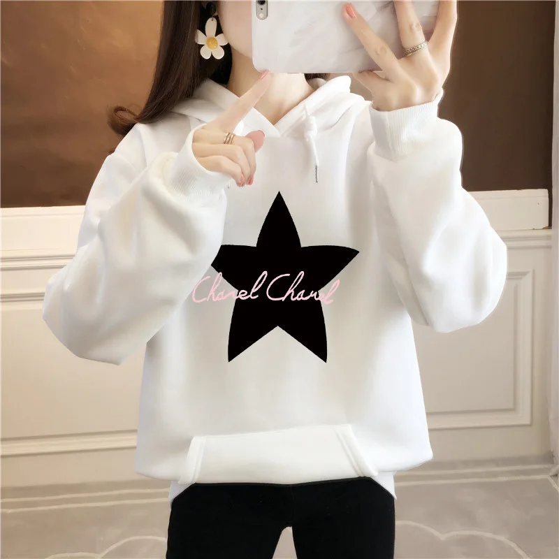 

11 Color Women Spring Autumn Sweatshirts Coat Causal Fleece Pocket Female Hooded Coat Outerwear Harajuku BF Oversize
