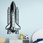 Наклейка на стену космос, планета, внешняя наклейка, космос, Виниловая наклейка, ракета, корабль, наклейка с космонавтом, украшение для детской спальни A766