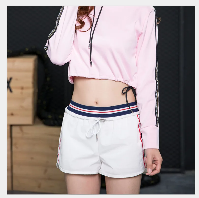 Сращивание свободные женские шорты Фитнес упражнения Бег Обучение противоскользящая подкладка эластичный