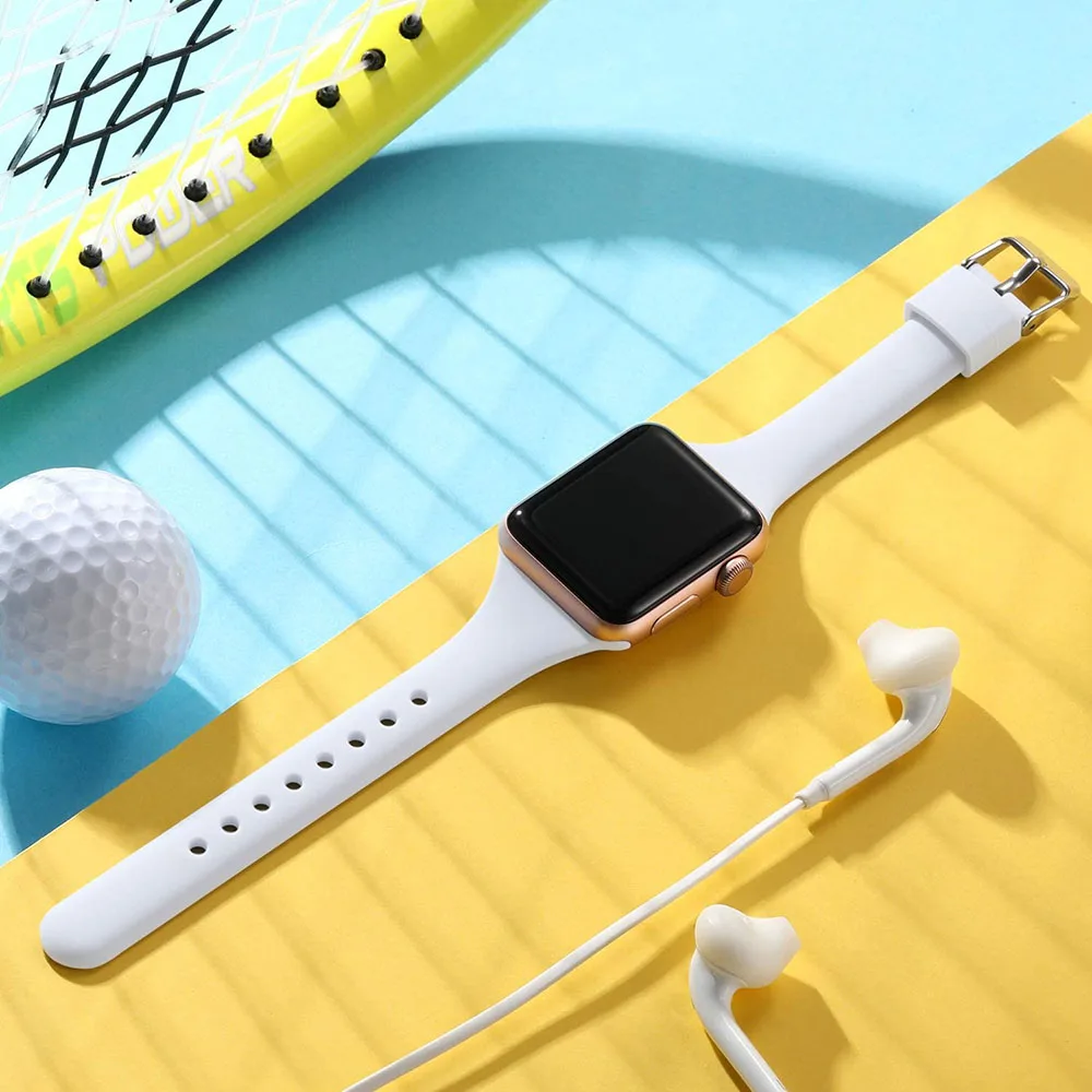 Sport Bands Compatible with Apple Watch 40mm 38mm iWatch SE & Series 6 & Series 5 4 3 2 1 for Women Men  Watch strap 44mm 42mm