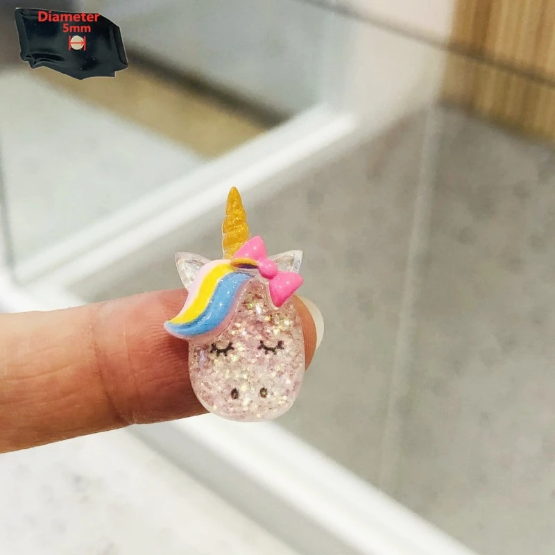 1 шт. милый мультяшный Фотофон из смолы Kawaii красочная вспышка Единорог Лошадь