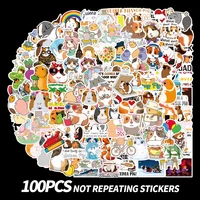 100pcs cute animal hamster guinea pig stickers for notebooks sticker scrapbooking material adesivos craft supplies atheistic
