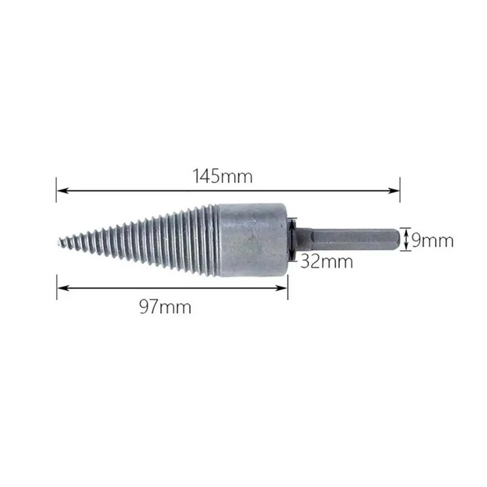 

Firewood Drill Bit Log Splitter Machine Carbon Steel Drill Bit Screw Cone Round/Square/Hex Shank Rhinestone Drill Bit
