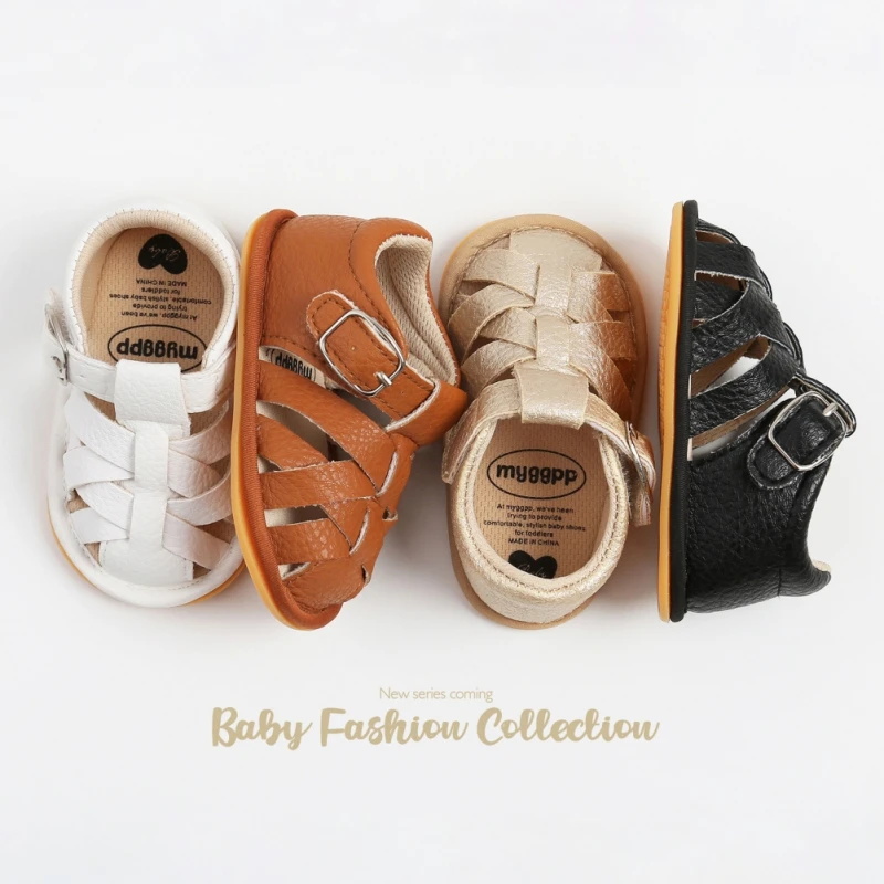 

Cute PU Summer 1 Year Baby Breathable Soft Soled Sandals For Toddlers 0-18M