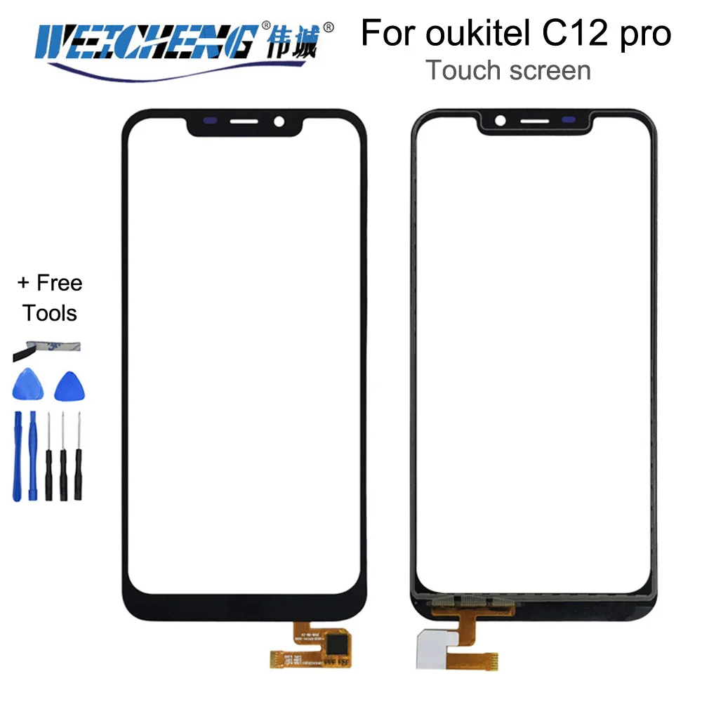 WEICHENG 100% протестированный Новый сенсорный экран для oukitel C12 pro сенсорная панель с
