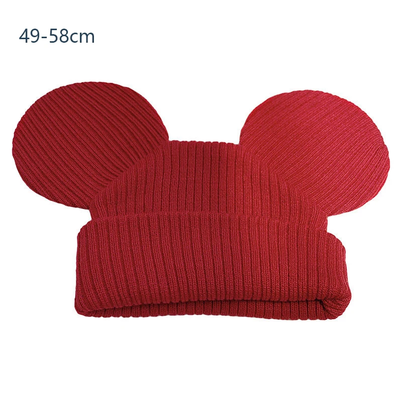 

Big Ears Cartoon Hat For Children Korean Woolen Knitted Hat Autumn And Winter New Products Cute Girl's Fashion All-Match Hat