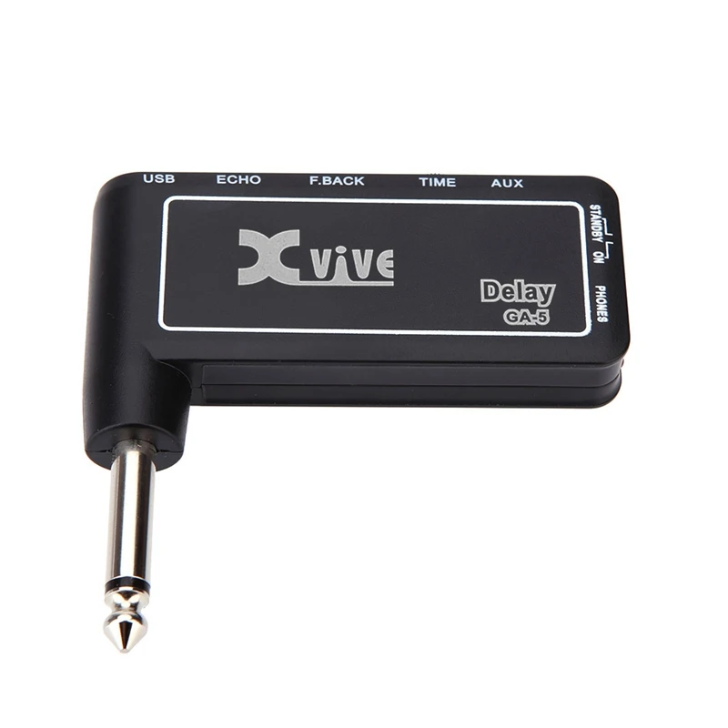 XVIVE GA5 Xvive GA3 классический рок мини портативный Перезаряжаемый электрогитара Разъем усилитель для наушников - Цвет: XVIVE GA5