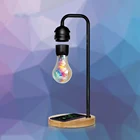 Магнитная левитационная лампа, светодиодный НКА, светодиодная плавающая лампа с беспроводной зарядкой, креативная настольная лампа для гостиной, Магнитный Подвесной Настольный Декор
