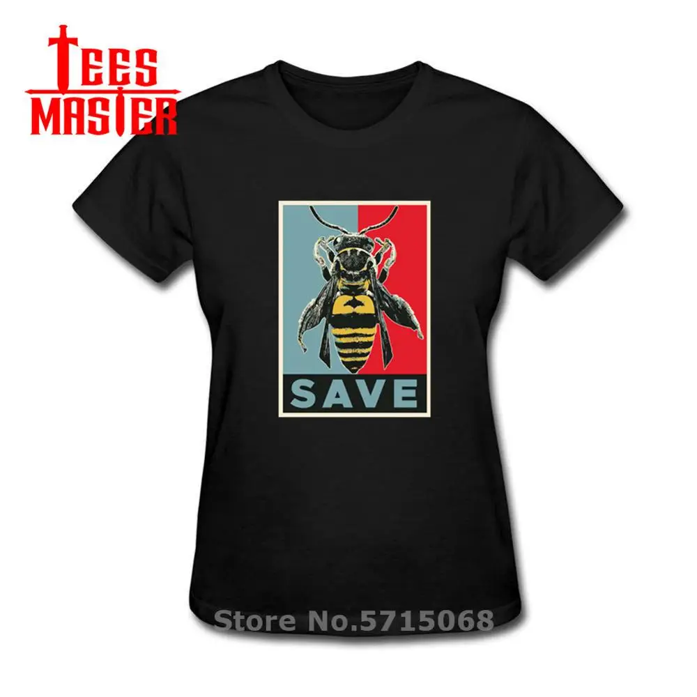 Футболка с надписью Save The Bees волонтерская футболка женская принтом Earth Environmental Bee