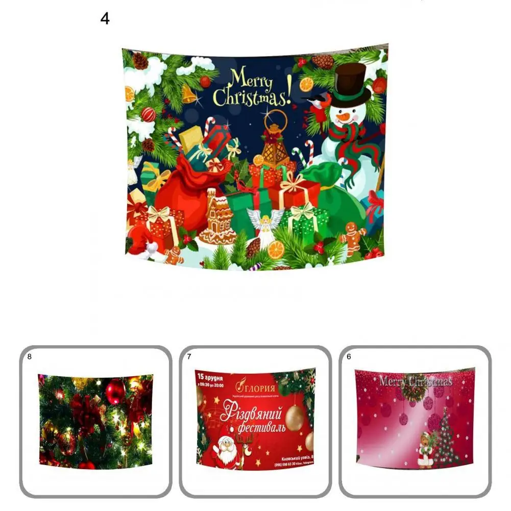 

Colorfast Wide Application Colorful Christmas Festival Wall Art Hanging for Dorm