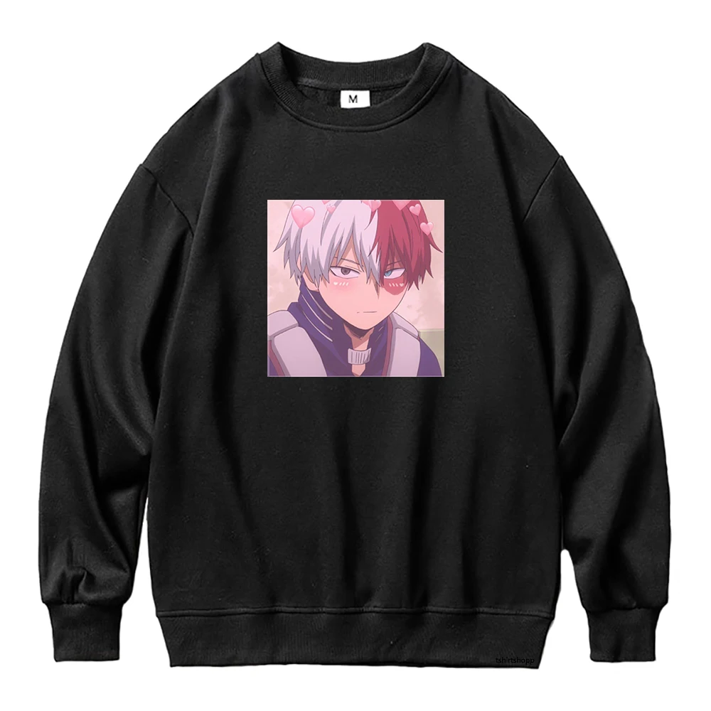 

Anime Shoto Hoodie Women Shoto Todoroki Hoodies Woman Harajuku Manga My Hero Academia Hoody Crew Neck Pullover Sweatshirt