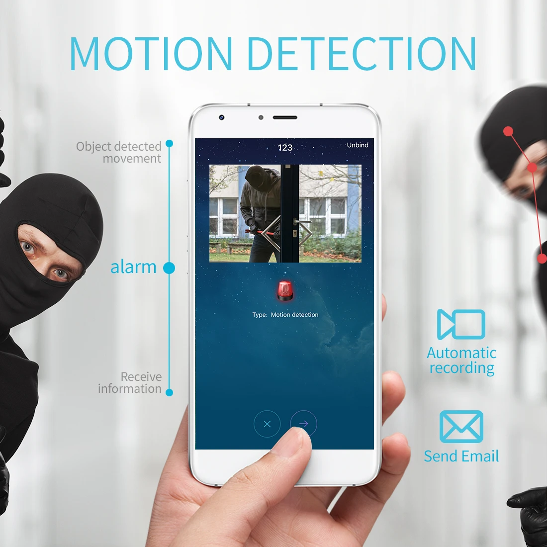 Беспроводная ip камера FREDI Радионяня 1080P Wi Fi инфракрасная видеонаблюдения с ночным