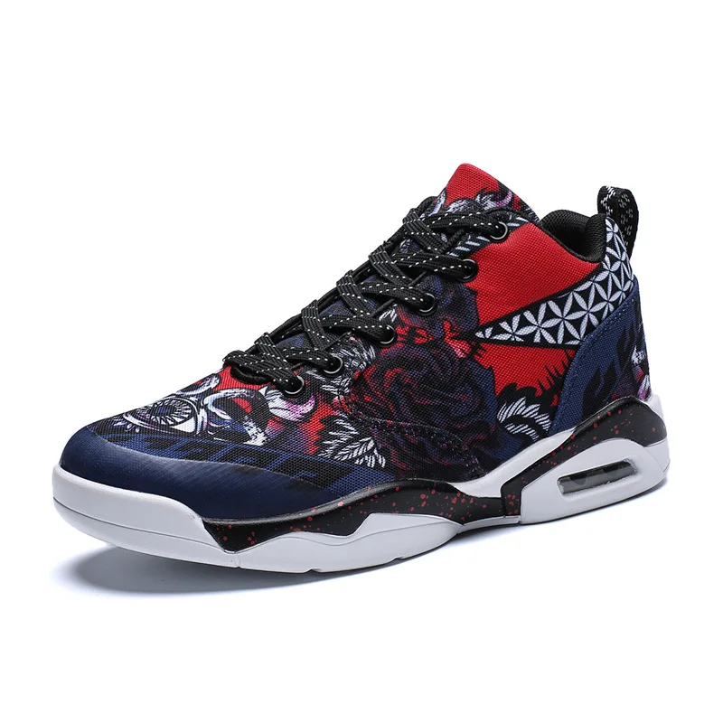 Цветные женские кроссовки с граффити Новинка модная мужская обувь на плоской